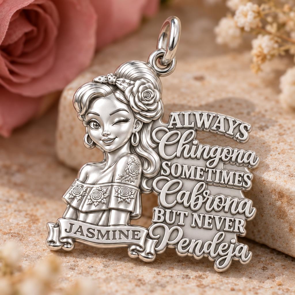 Always Chingona Rose Charm Bracelet – Personalized Latina Gift – personalization guide