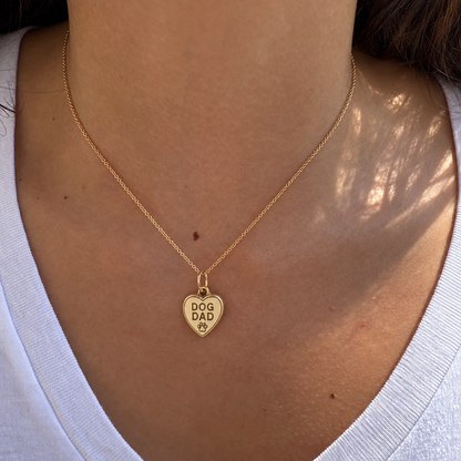 Dog Dad Charm — necklace model photo | skill-1126-20260910
