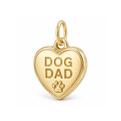 Always Family - Dog Dad Charm - Gold - centered product image