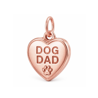 Always Family - Dog Dad Charm - Rose Gold - centered product image