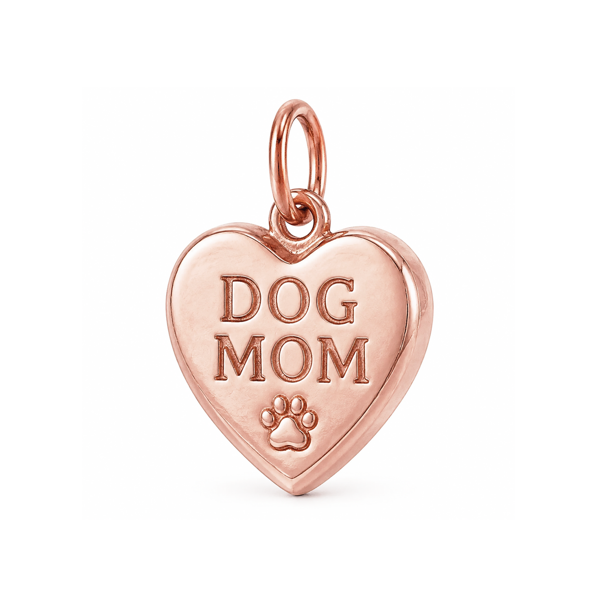 Always Family - Dog Mom Charm - Rose Gold - centered product image