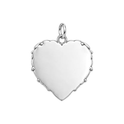 Always In My Heart Charm Bracelet – Personalized Memorial Gift – back of the charm, engraving area