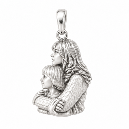 Always Lean On Me Charm Bracelet – Personalized Mom Gift – back of the charm, engraving area