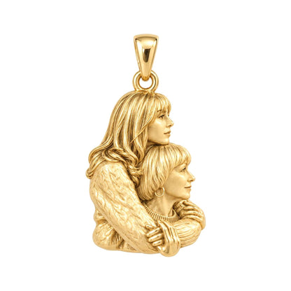 Always Lean On Me Charm Bracelet – Personalized Mom Gift – 18K gold charm, front view