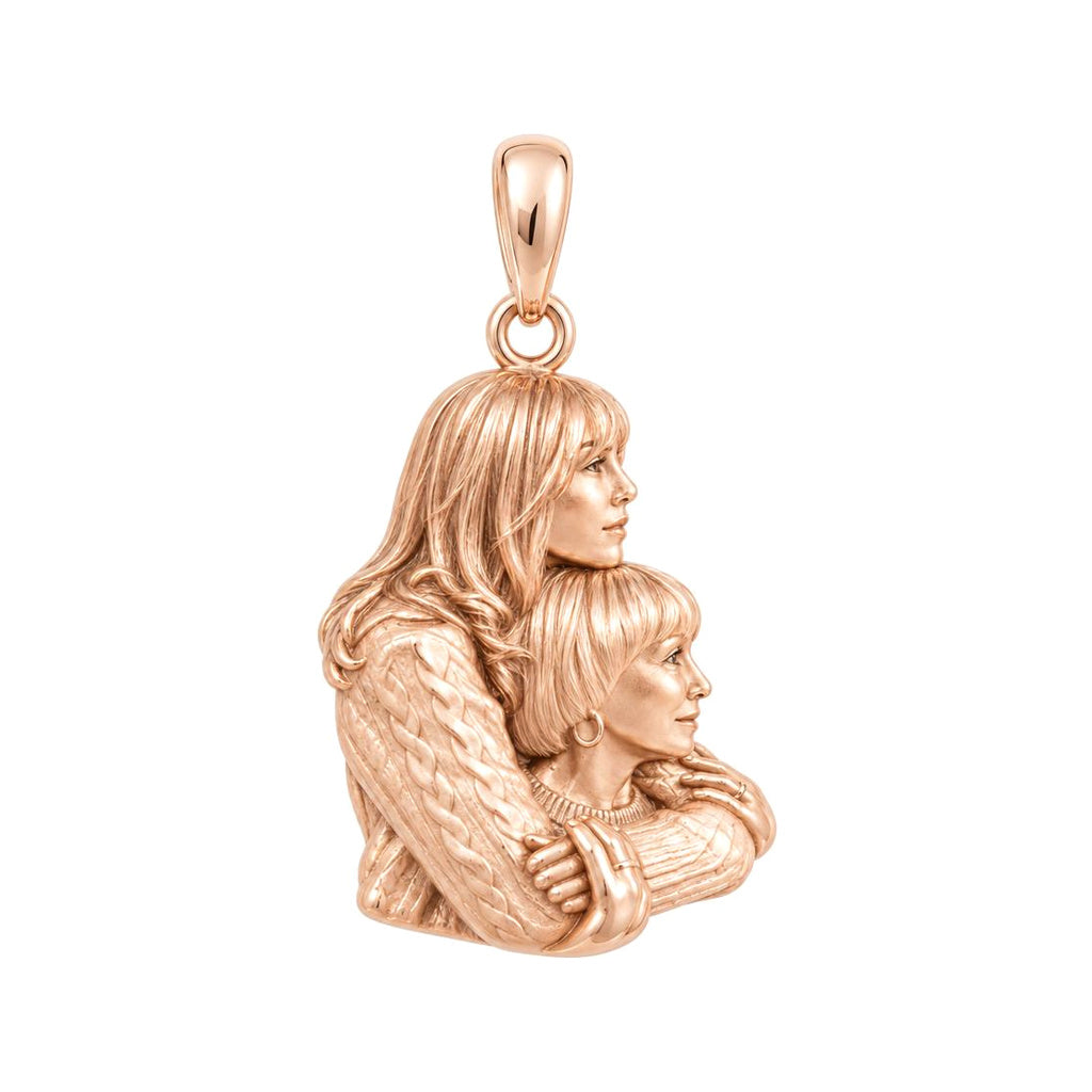 Always Lean On Me Charm Bracelet – Personalized Mom Gift – rose gold charm, front view