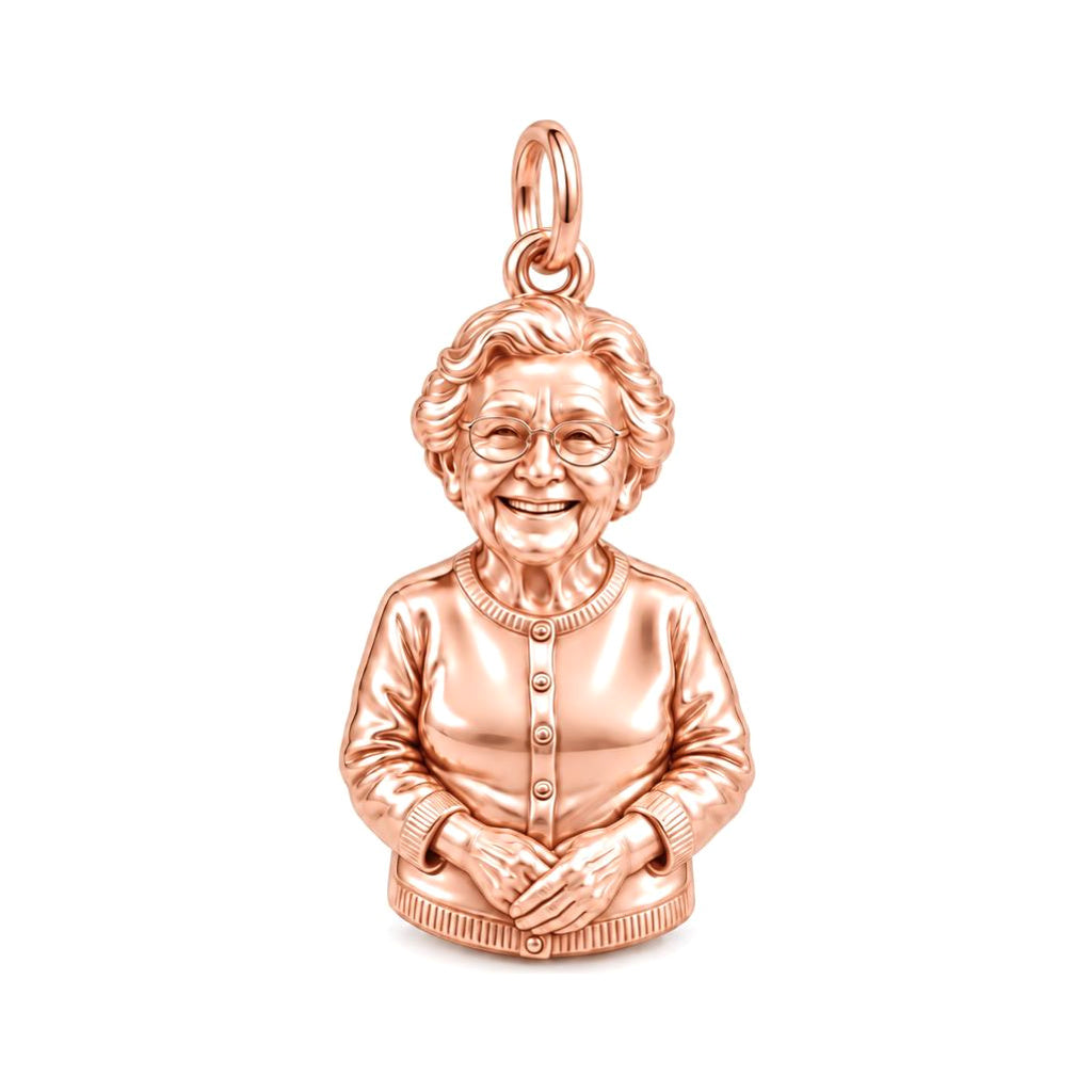 Always With Me Memorial Charm Bracelet – Personalized Gift – rose gold charm, front view