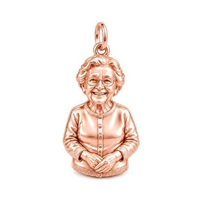 Always With Me Memorial Charm Bracelet – Personalized Gift – rose gold charm, front view