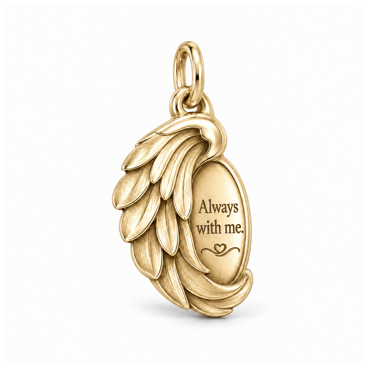 Always With Me Wing Charm — Gold | charm-topics-remaining-444-2026-09-14 | topic-427