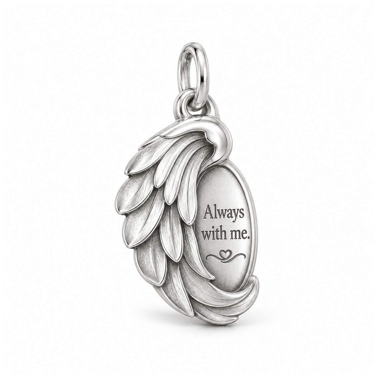 Always With Me Wing Charm — Silver | charm-topics-remaining-444-2026-09-14 | topic-427
