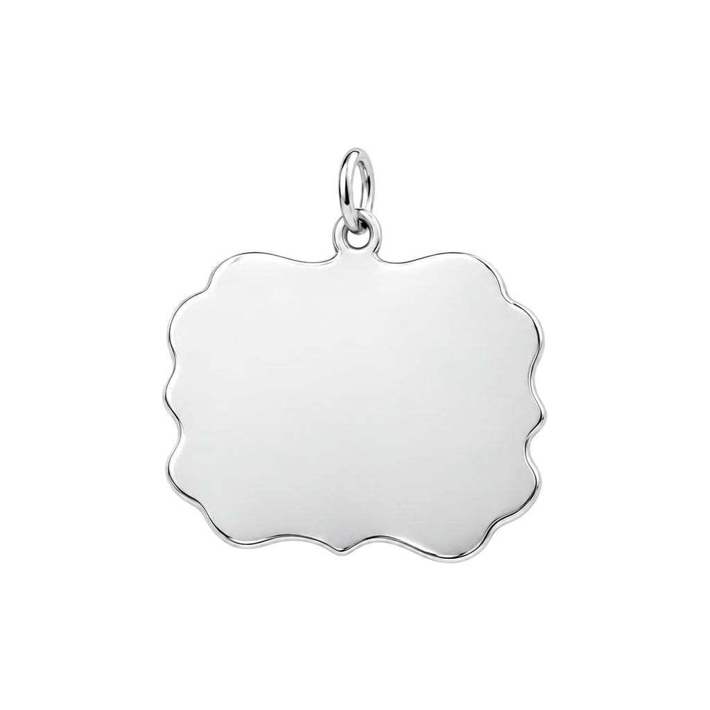 Always With You Angel Charm Bracelet – Personalized Mom Gift – back of the charm, engraving area