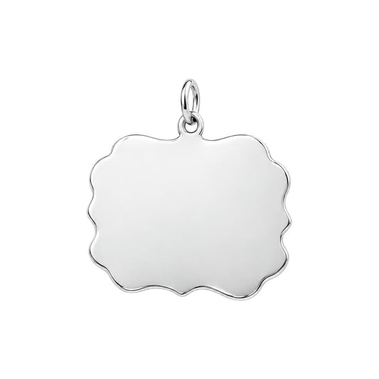 Always With You Angel Charm Bracelet – Personalized Mom Gift – back of the charm, engraving area