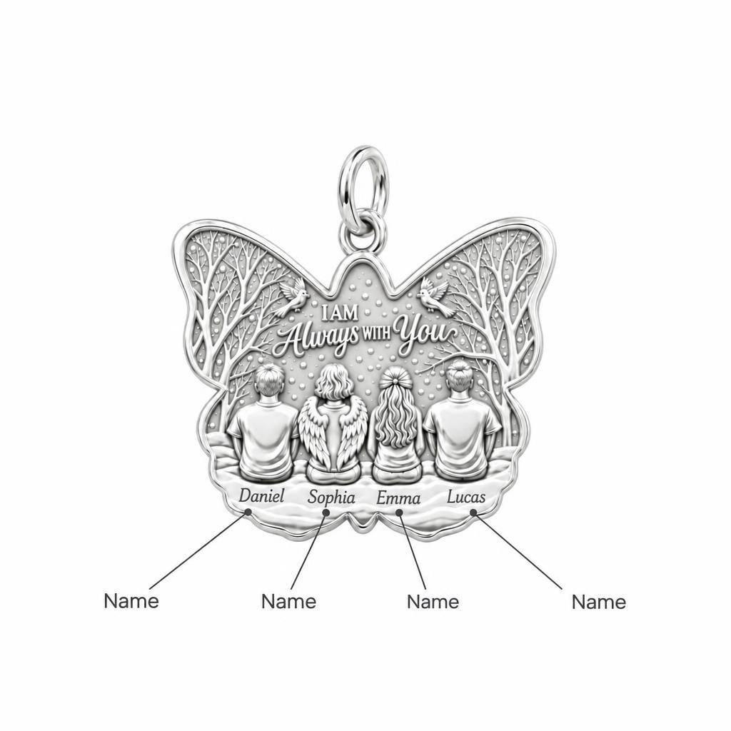Always With You Butterfly Charm Bracelet – Personalized Family Gift – personalization guide