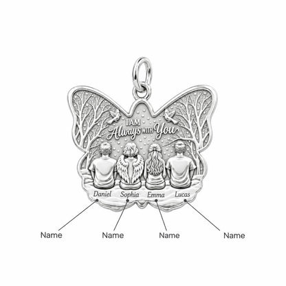 Always With You Butterfly Charm Bracelet – Personalized Family Gift – personalization guide