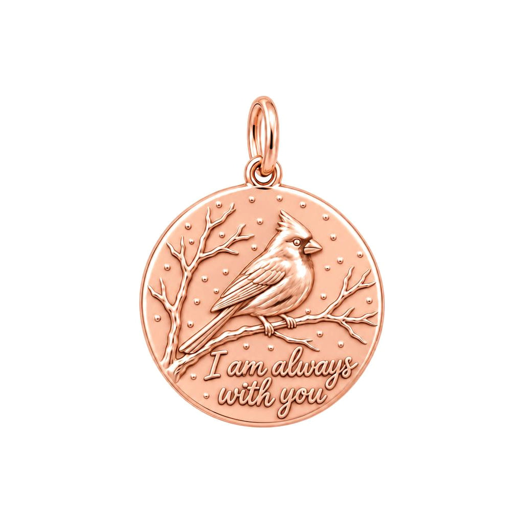 Always With You Cardinal Charm and Polyester Cord Bracelet Set