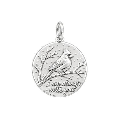 Always With You Cardinal Charm and Polyester Cord Bracelet Set