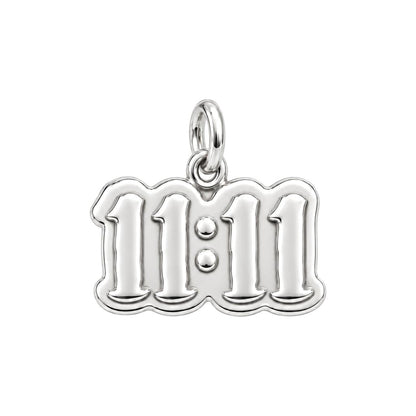 Angel Number Manifest Charm Bracelet – Personalized Bestie Gift – silver charm, front view