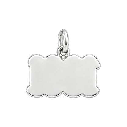 Angel Number Manifest Charm Bracelet – Personalized Bestie Gift – back of the charm, engraving area