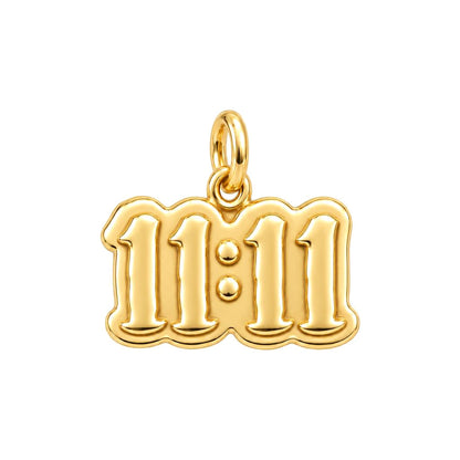 Angel Number Manifest Charm Bracelet – Personalized Bestie Gift – 18K gold charm, front view