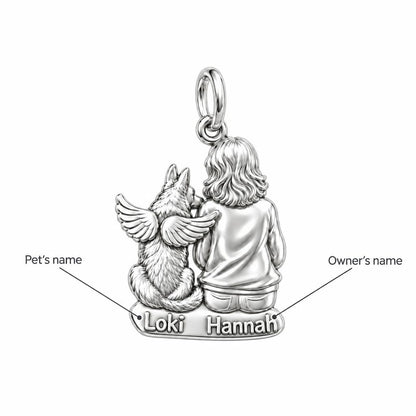Angel Wings Companion Charm Bracelet – Personalized Dog Mom Gift – personalization guide