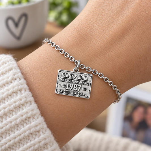 Annoying Each Other Since Charm Bracelet Set – worn / in use