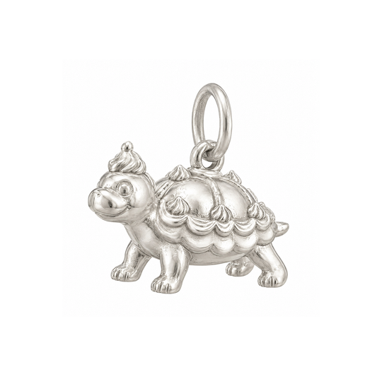 Armadillo-Shaped Cake Charm — Silver — 50-works-silver-20260916-110