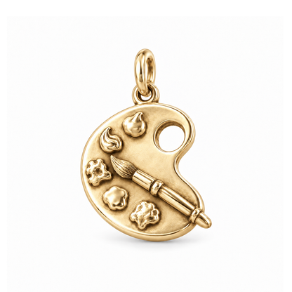 Artist's Palette Charm — Gold | charm-topics-remaining-444-2026-09-14 | topic-262