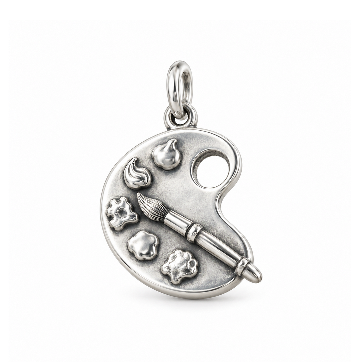 Artist's Palette Charm — Silver | charm-topics-remaining-444-2026-09-14 | topic-262