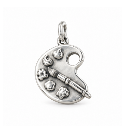 Artist's Palette Charm — Silver | charm-topics-remaining-444-2026-09-14 | topic-262