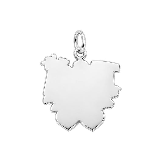 Auntie Heart on Sleeve Charm Bracelet – Personalized Aunt Gift – back of the charm, engraving area