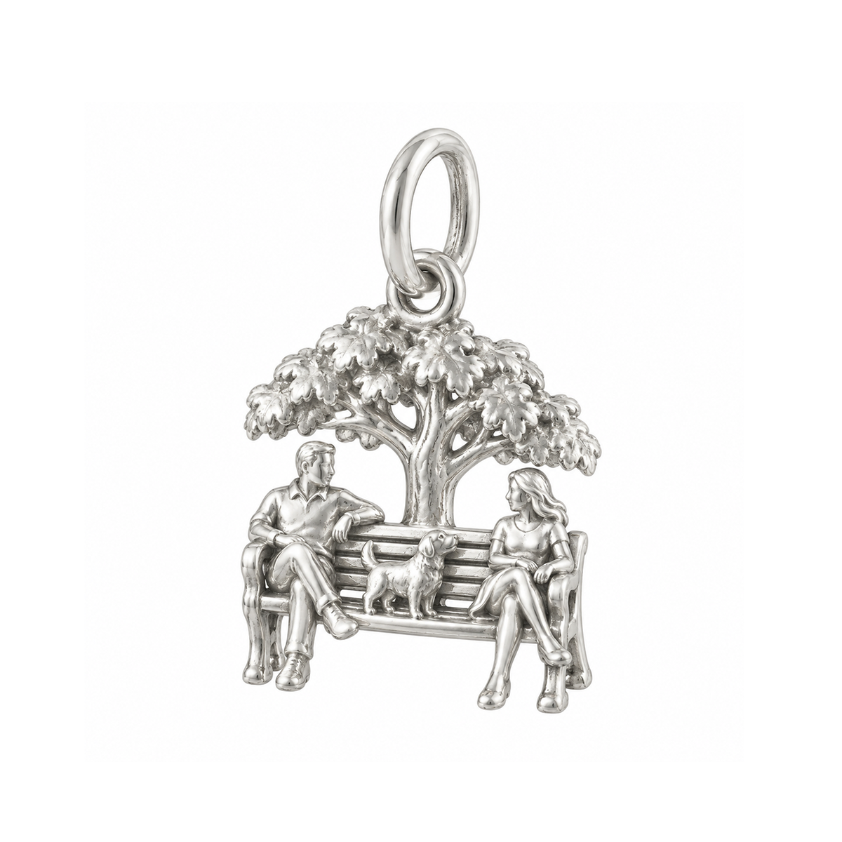 Autumn Park Bench Charm — Silver — 50-works-silver-20260916-120
