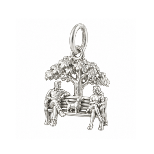Autumn Park Bench Charm — Silver — 50-works-silver-20260916-120