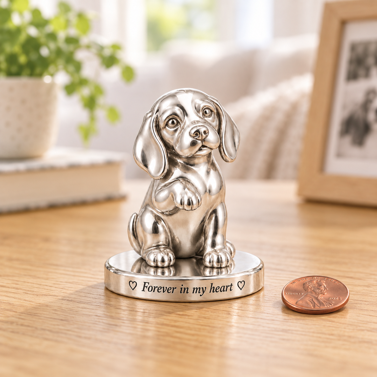 Baby Beagle memorial plaque — beagle penny — Soulyshine