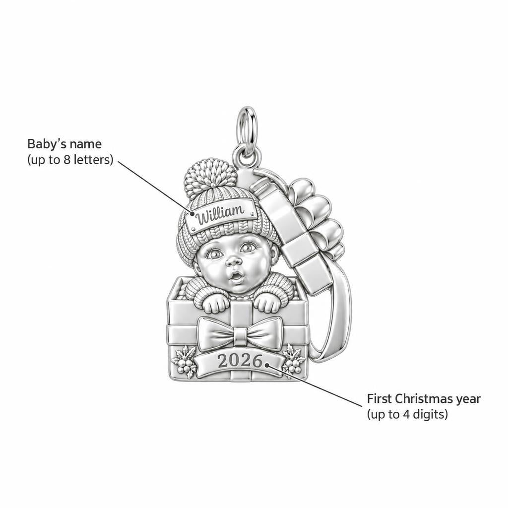 Baby's First Gift Box Charm Bracelet – Personalized Mom Gift – personalization guide