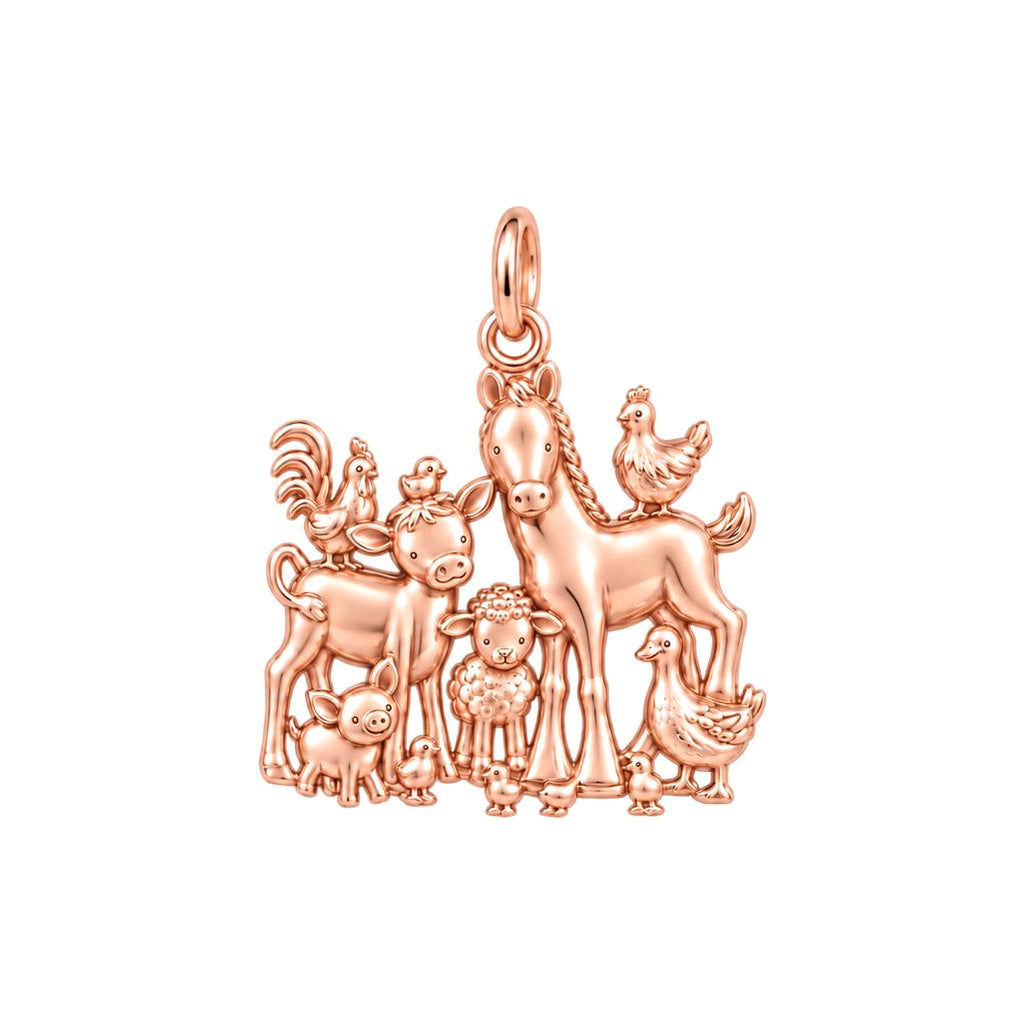 Barnyard Besties Charm and Polyester Cord Bracelet Set