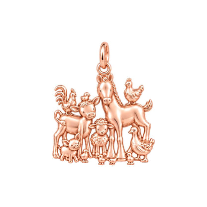Barnyard Besties Charm and Polyester Cord Bracelet Set