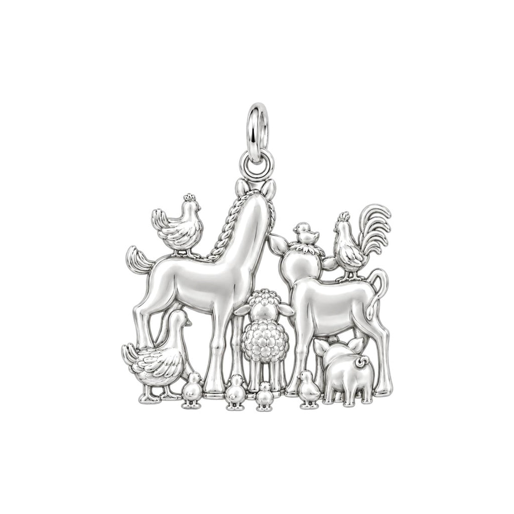 Barnyard Besties Charm and Polyester Cord Bracelet Set