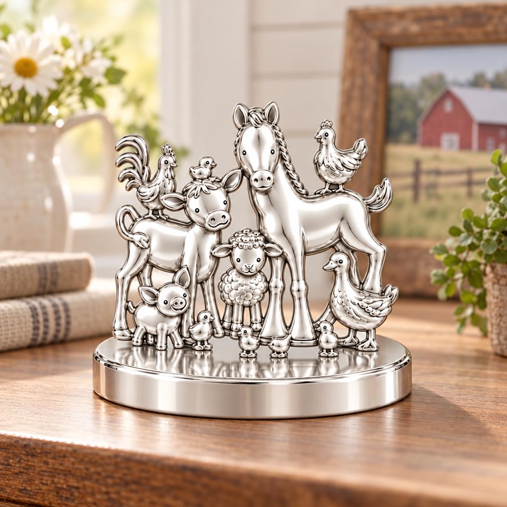 Barnyard Besties Keepsake Plaque – worn / in use