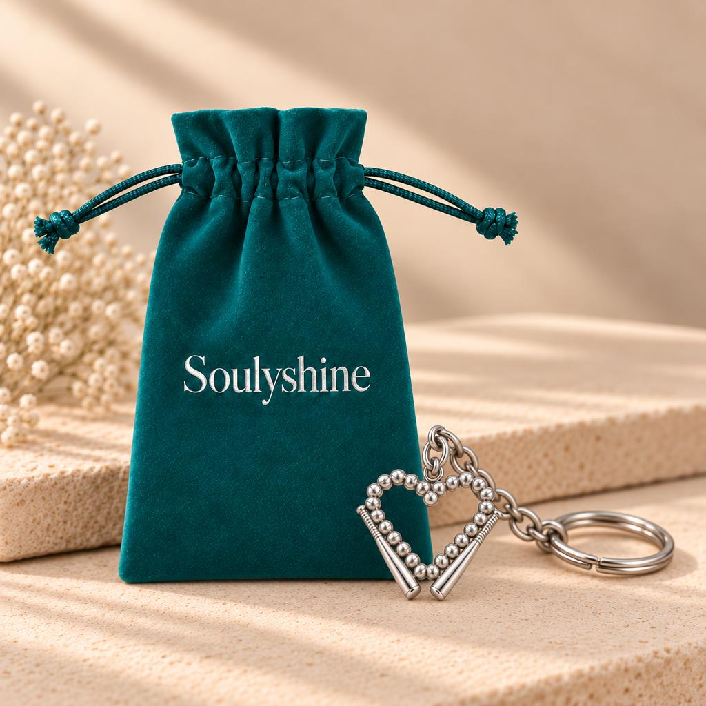 Baseball Heart and Bats Charm Keychain – Soulyshine velvet gift pouch