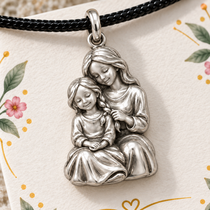 Braided with Care, Straighten Your Crown — Macro detail, silver finish
