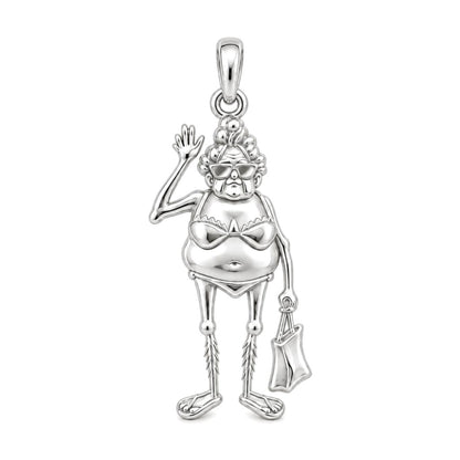 Beach Day Granny Charm and Polyester Cord Bracelet Set