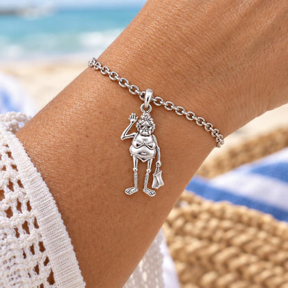 Beach Day Granny Charm Bracelet Set – worn / in use