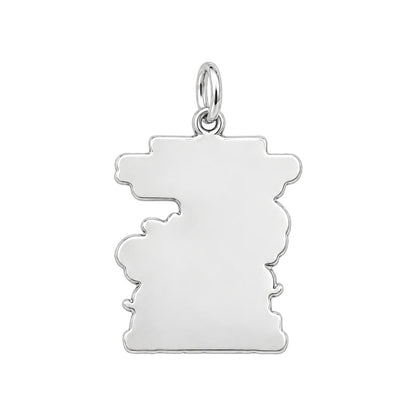 Believing Grandma Elephant Charm Bracelet – Personalized – back of the charm, engraving area