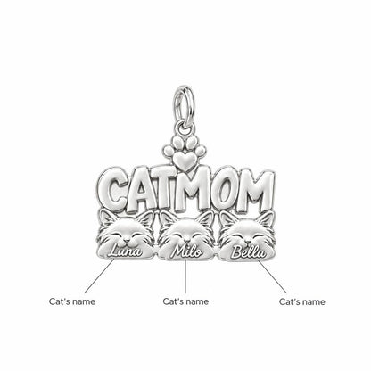 Beloved Cat Mom Charm Bracelet – Personalized Cat Mom Gift – personalization guide