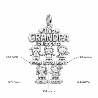 Beloved Grandkids Charm Bracelet – Personalized Grandpa Gift – personalization guide