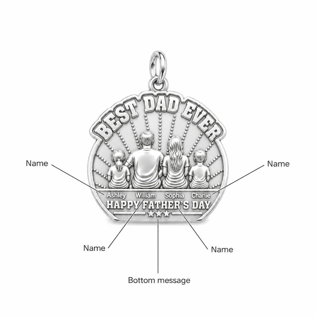 Best Dad Family Sunburst Charm Bracelet – Personalized Dad Gift – personalization guide