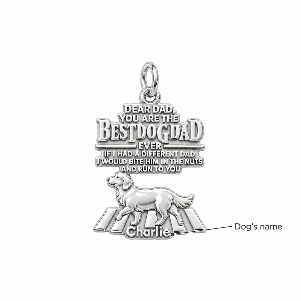 Best Dog Dad Humor Charm Bracelet – Personalized Dad Gift – personalization guide