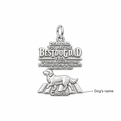 Best Dog Dad Humor Charm Bracelet – Personalized Dad Gift – personalization guide