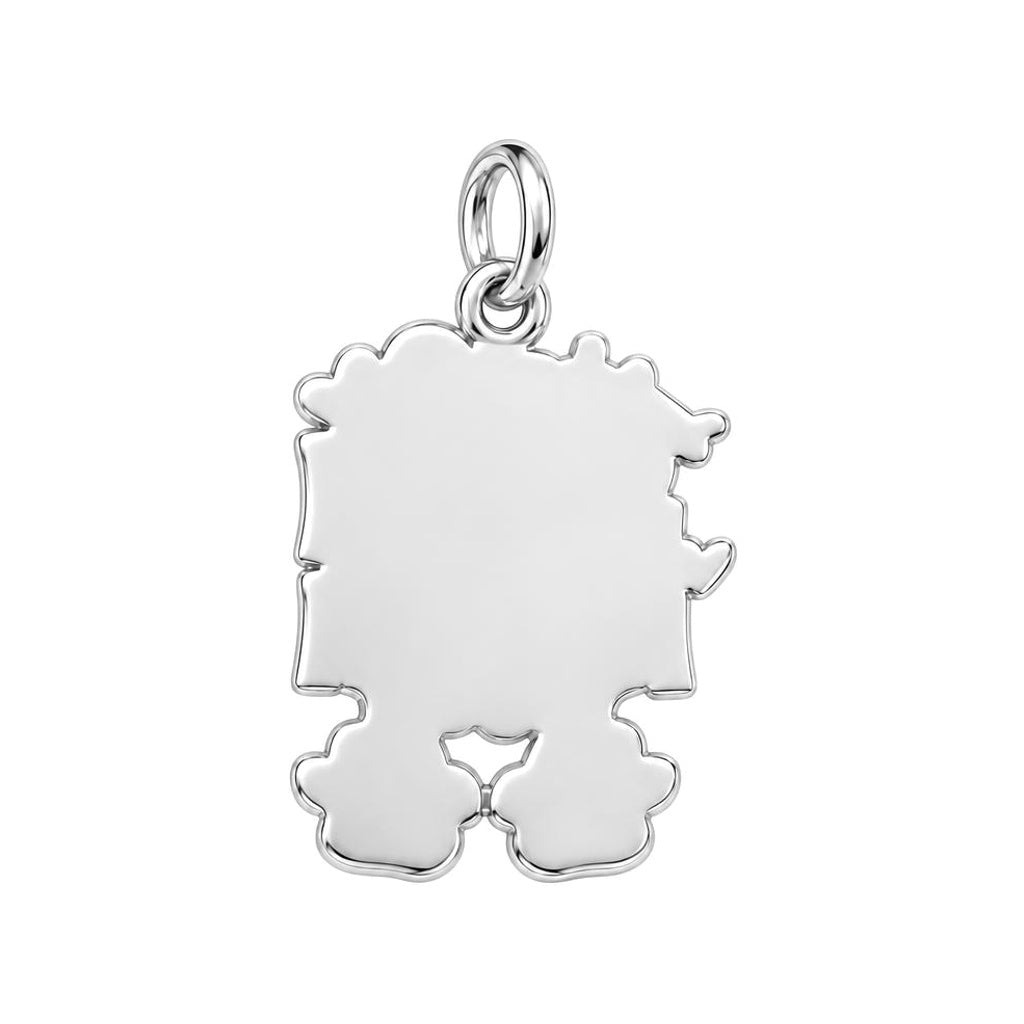 Best Dog Mom Ever Charm Bracelet – Personalized Dog Mom Gift – back of the charm, engraving area