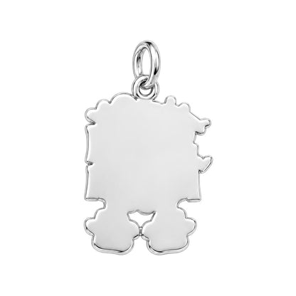 Best Dog Mom Ever Charm Bracelet – Personalized Dog Mom Gift – back of the charm, engraving area