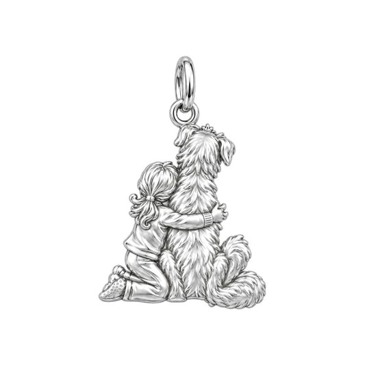 Best Friend Hug Charm and Polyester Cord Bracelet Set